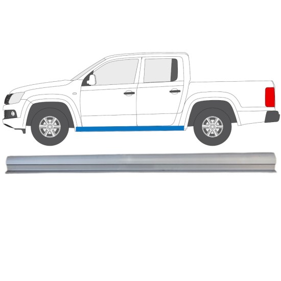 Kynnyspelti korjauspaneeli alempi osa varten Volkswagen Amarok 2010-2022 / Vasen 15099 Kynnyspelti korjauspaneeli alempi osa varten Volkswagen Amarok 2010-2022 / Vasen 15099