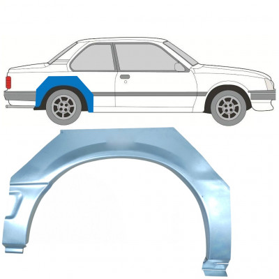 Takalokasuoja korjaussarja varten Opel Ascona C / Vauxhall Cavalier 1981-1988 / Oikea 7291