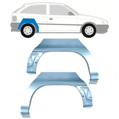 Takalokasuoja korjaussarja varten Opel Astra 1991-2002 / Vasen+Oikea / Sarja 9680