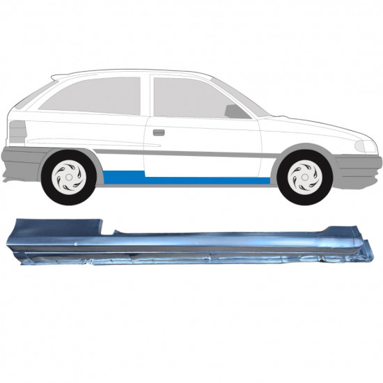 Kynnyspelti korjauspaneeli varten Opel Astra 1991-2002 / Oikea 6868