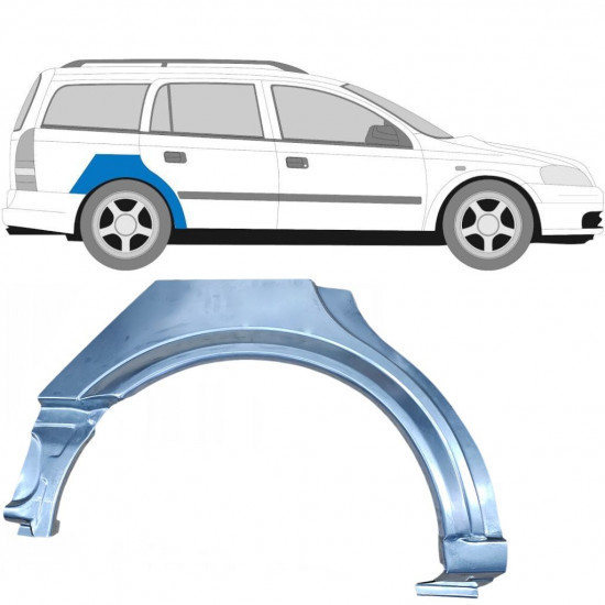 Takalokasuoja korjaussarja varten Opel Astra 1998-2009 / Oikea / COMBI 6860