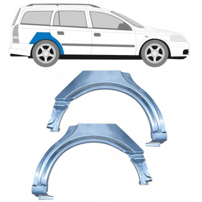 Takalokasuoja korjaussarja varten Opel Astra 1998-2009 / Vasen+Oikea / COMBI / Sarja 10434