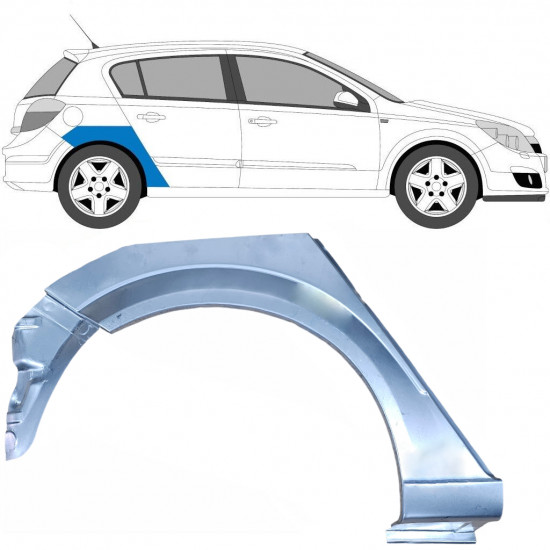 Takalokasuojan korjauspaneeli alaosa varten Opel Astra 2003-2014 / Oikea 6870