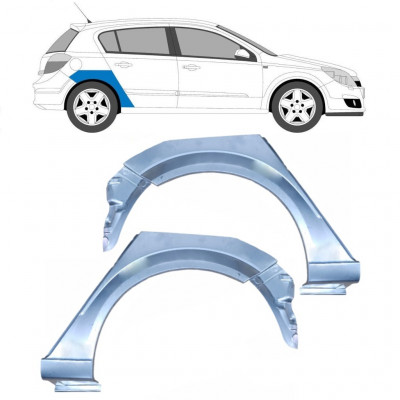 Takalokasuoja korjaussarja varten Opel Astra 2003-2014 / Vasen+Oikea / Sarja 9288