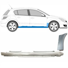 Täysi kynnys ja etulokasuojan korjauspaneeli varten Opel Astra H 2003-2014 / Oikea / Sarja 11161