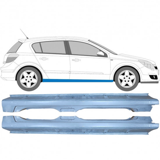 Kynnyspelti korjauspaneeli varten Opel Astra 2003-2014 / Vasen+Oikea / Sarja 9289