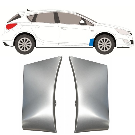 Etulokasuojan korjauspelti varten Opel Astra J 2009-2015 / Vasen+Oikea / Sarja 17167