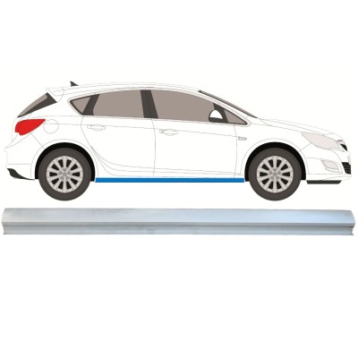 Kynnyspelti korjauspaneeli varten Opel Astra J 2009-2015 / Vasen = Oikea (symmetrinen) 15220