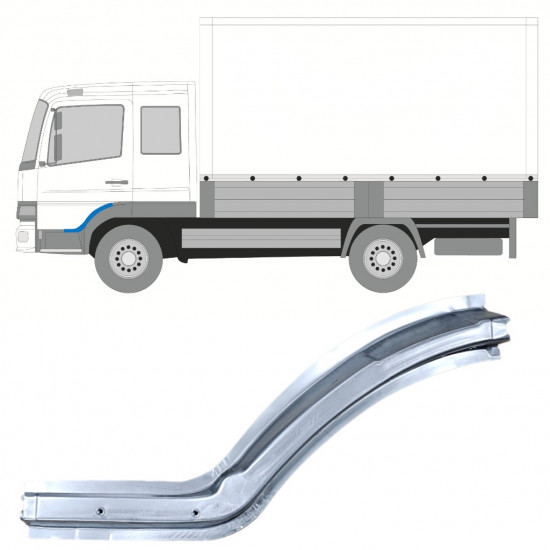 Kynnyspelti korjauspaneeli varten Mercedes Atego 1998-2013 / Vasen 11827