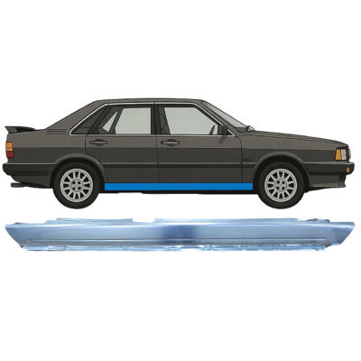 Kynnyspelti varten Audi 80 B2 1978-1986 / Oikea 9114