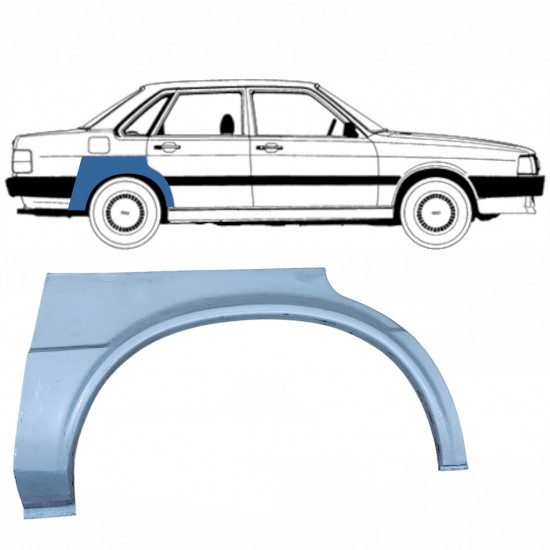 Takalokasuoja korjaussarja varten Audi 80 B2 1978-1986 / Oikea 8891