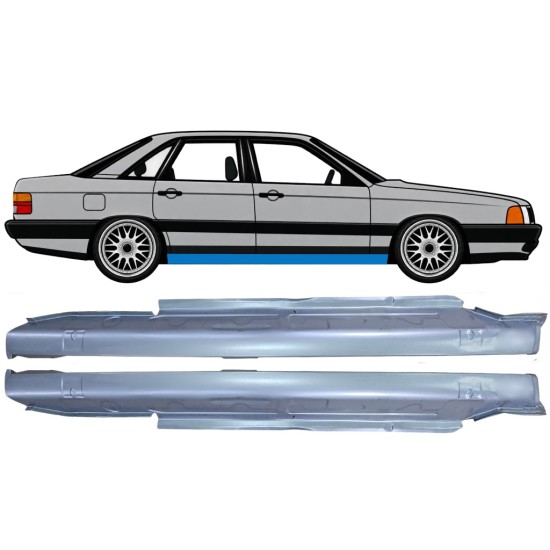 Kynnyspelti varten Audi 100 C3 1982-1990 / Vasen+Oikea / Sarja 6418