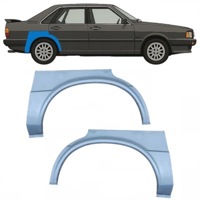 Takalokasuoja korjaussarja varten Audi 80 B2 1978-1986 / Vasen+Oikea / Sarja 10505