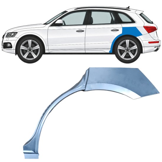Takalokasuoja korjaussarja varten Audi Q5 2009-2017 / Vasen 11401