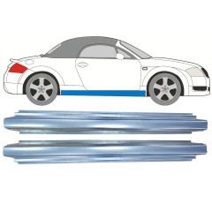 Kynnyspelti korjauspaneeli varten Audi TT 1998-2006 / Vasen = Oikea (symmetrinen) / Sarja 11187
