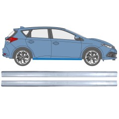 Kynnyspelti korjauspaneeli varten Toyota Auris 2013-2018 / Vasen+Oikea / Sarja 12449