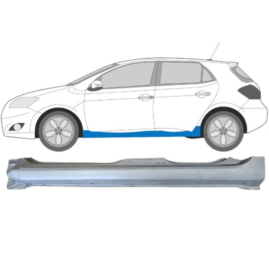 Kynnyspelti varten Toyota Auris 2007-2012 / Vasen 15090