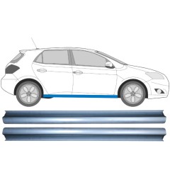 Kynnyspelti korjauspaneeli varten Toyota Auris 2007-2012 / Vasen+Oikea / Sarja 11379