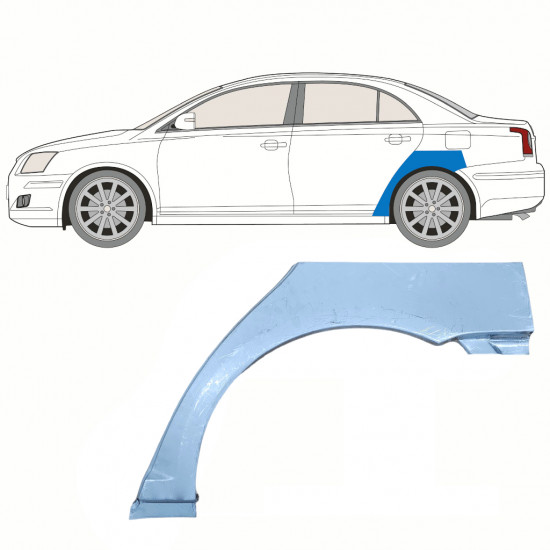 Takalokasuoja korjaussarja varten Toyota Avensis 2003-2008 / Vasen 8375