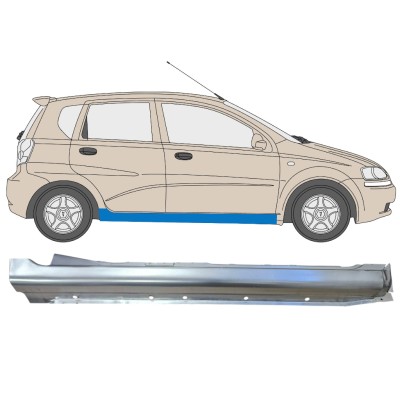 Kynnyspelti varten Chevrolet Aveo 2003-2006 / Oikea / HATCHBACK 14537