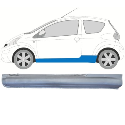 Kynnyspelti varten Toyota Aygo 2005-2012 / Vasen 14559