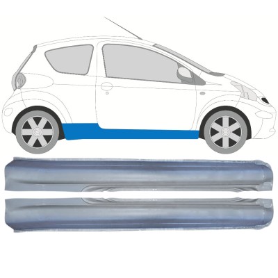 Kynnyspelti varten Toyota Aygo 2005-2012 / Vasen+Oikea / Sarja 14560