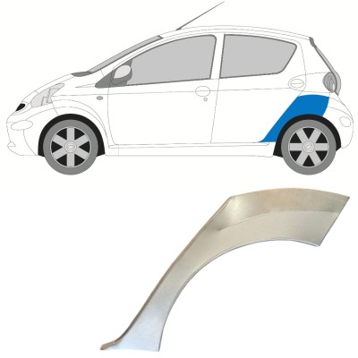 Takalokasuoja korjaussarja varten Toyota Aygo 2005-2012 / Vasen 16059