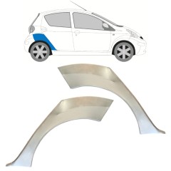 Takalokasuoja korjaussarja varten Toyota Aygo 2005-2012 / Vasen+Oikea / Sarja 16060