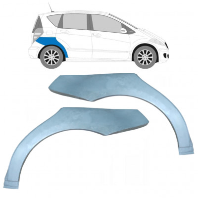 Takalokasuoja korjaussarja varten Mercedes A-class 2004-2012 / Vasen+Oikea / Sarja 9265