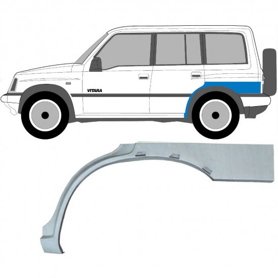 Takalokasuoja korjaussarja varten Suzuki Vitara 1996-2003 / Vasen 7040