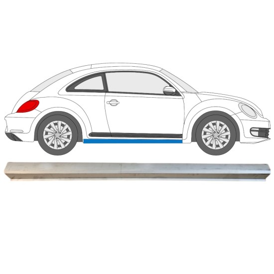 Kynnyspelti korjauspaneeli alempi osa varten Volkswagen Beetle 2011-2019 / Oikea 15095 Kynnyspelti korjauspaneeli alempi osa varten Volkswagen Beetle 2011-2019 / Oikea 15095