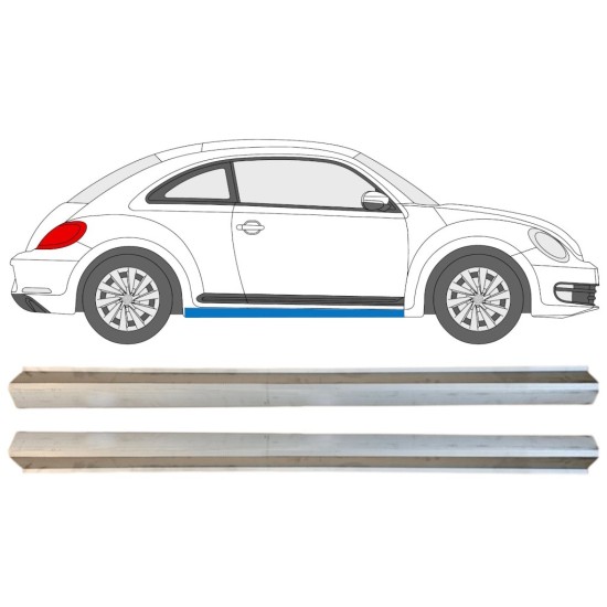 Kynnyspelti korjauspaneeli alempi osa varten Volkswagen Beetle 2011-2019 / Vasen+Oikea / Sarja 15097 Kynnyspelti korjauspaneeli alempi osa varten Volkswagen Beetle 2011-2019 / Vasen+Oikea / Sarja 15097