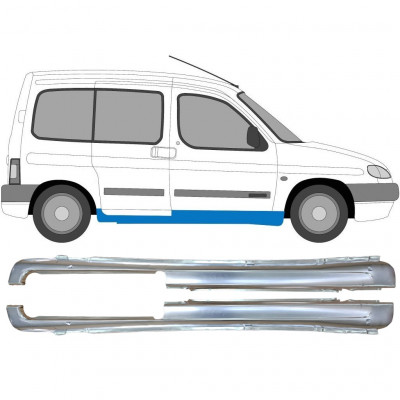 Kynnyspelti korjauspaneeli varten Peugeot Partner 1996- / Vasen+Oikea / Sarja 9538