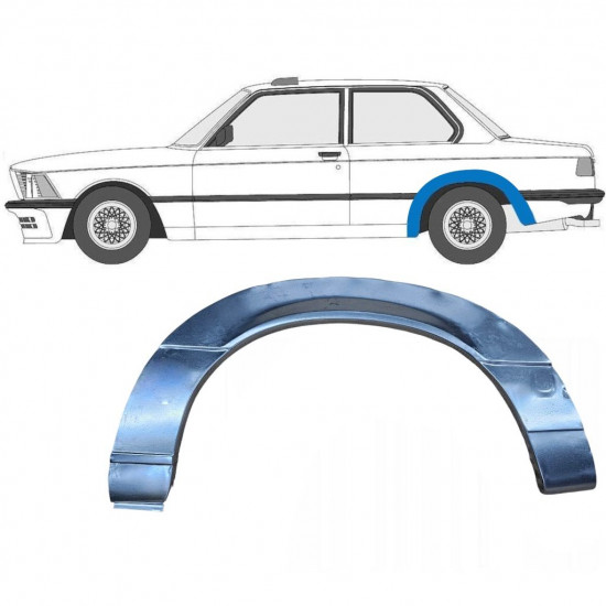 Takalokasuoja korjaussarja varten BMW 3 E21 1975-1984 / Vasen 6413