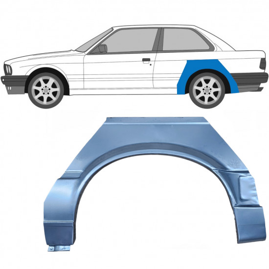 Takalokasuoja korjaussarja varten BMW 3 E30 1987-1994 / Vasen 6384