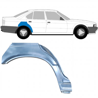 Takalokasuoja korjaussarja varten BMW 5 E34 1987-1996  / Oikea / SEDAN 6400