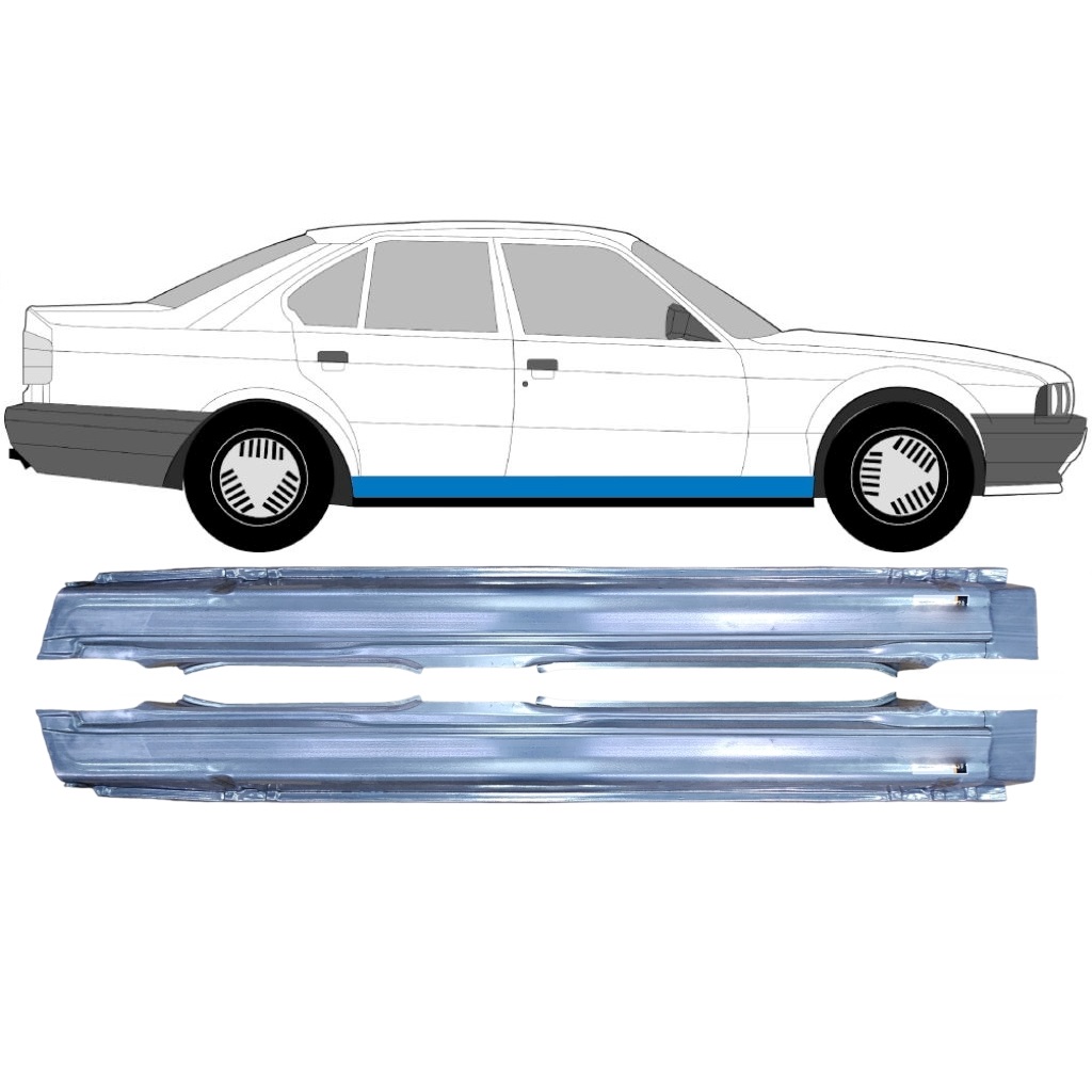 Kynnyspelti Varten Bmw 5 E34 1987-1996 / Vasen+Oikea / Combi / Sedan / Sarja 6396