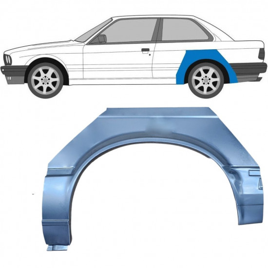 Takalokasuoja korjaussarja varten BMW 3 E30 1982-1987 / Vasen 7808
