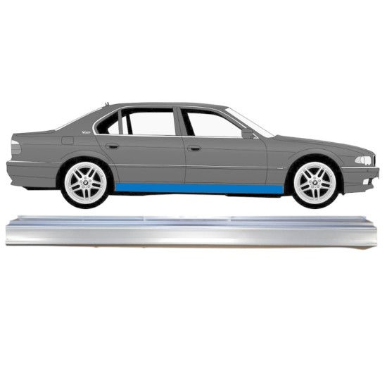 Kynnyspelti korjauspaneeli varten BMW 7 E38 1994-2001 / Vasen = Oikea (symmetrinen) 14835