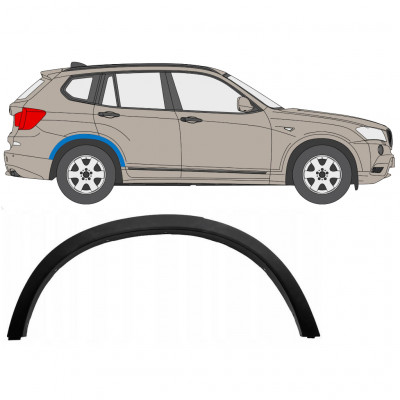 Takalokasuojan sivulista varten BMW X3 2010-2014 / Oikea 7650