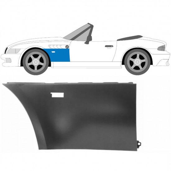 Etulokasuoja varten BMW Z3 1995-2003 / Vasen / COUPE / ROADSTER 6461