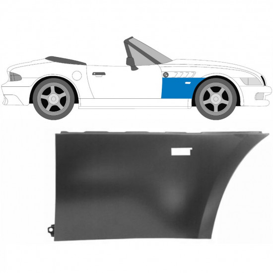 Etulokasuoja varten BMW Z3 1995-2003 / Oikea / COUPE / ROADSTER 6460