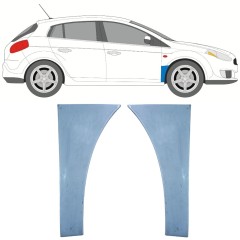 Etulokasuojan korjauspelti varten Fiat Bravo II 2007-2014 / Vasen+Oikea / Sarja 11545