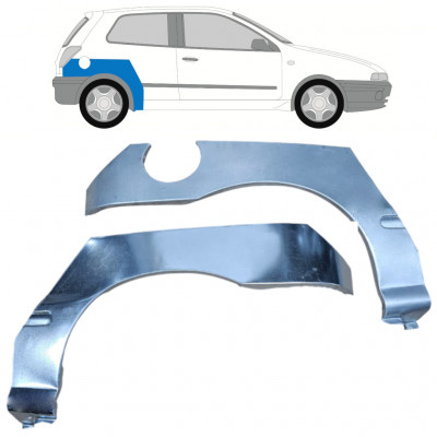 Takalokasuoja korjaussarja varten Fiat Bravo 1995-2001 / Vasen+Oikea / Sarja 10990