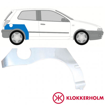 Takalokasuoja korjaussarja varten Fiat Bravo 1995-2001 / Oikea 10988