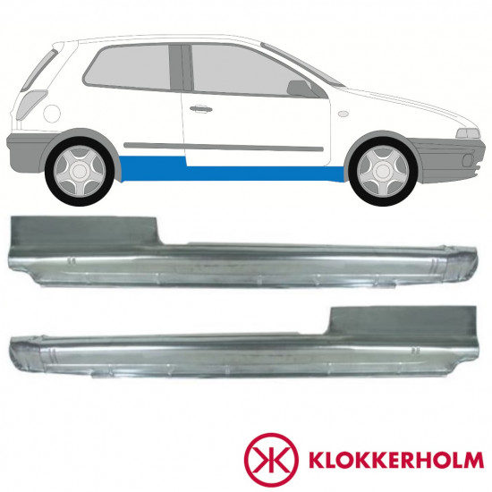 Kynnyspelti korjauspaneeli varten Fiat Bravo 1995-2001 / Vasen+Oikea / Sarja 10987