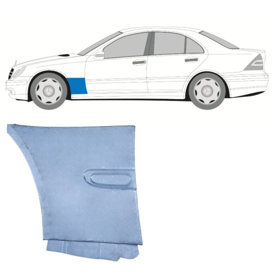 Etulokasuojan korjauspelti varten Mercedes C-Class W203 2000-2007 / Vasen 16030