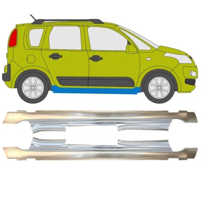 Kynnyspelti varten Citroen C3 Picasso 2008- / Vasen+Oikea / Sarja 14634