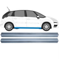 Kynnyspelti korjauspaneeli varten Citroen C4 Picasso 2006-2013 / Vasen+Oikea / Sarja 11915