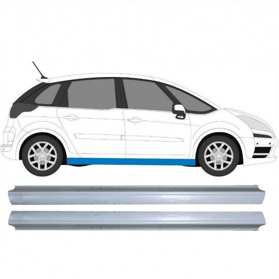 Kynnyspelti korjauspaneeli varten Citroen C4 Picasso 2006-2013 / Vasen+Oikea / Sarja 6447